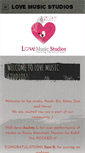 Mobile Screenshot of lovemusicstudios.com