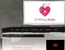 Tablet Screenshot of lovemusicstudios.com